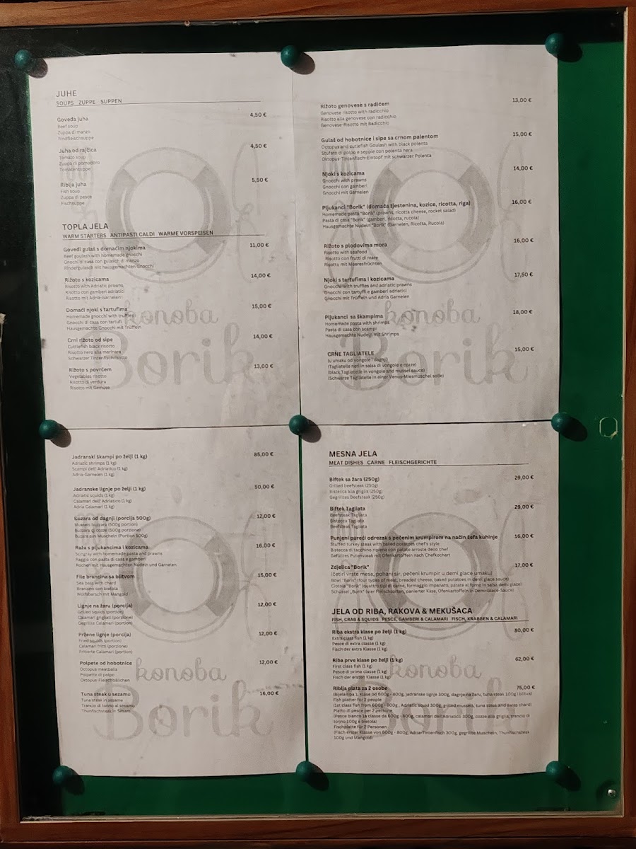 Borik Tavern Menu - Image 2