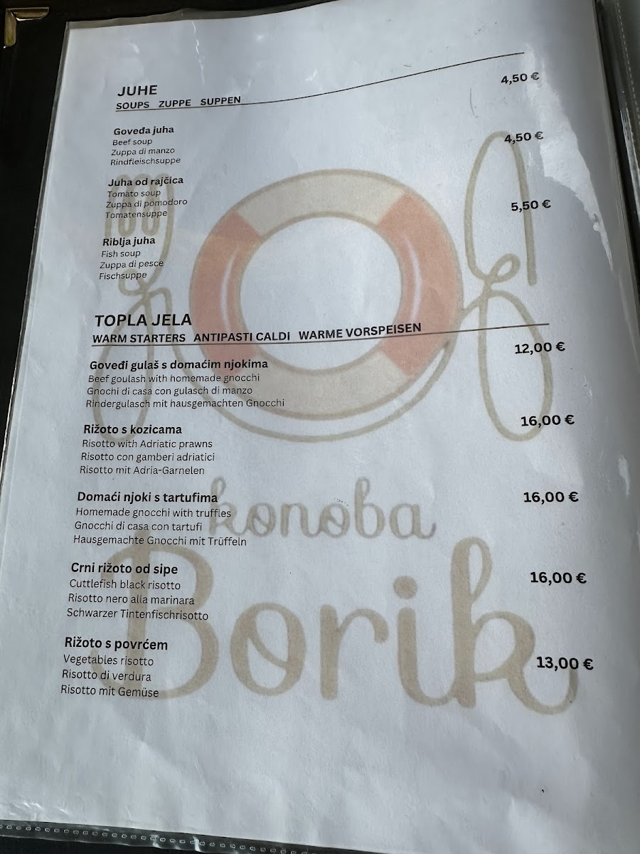 Borik Tavern Menu - Image 4